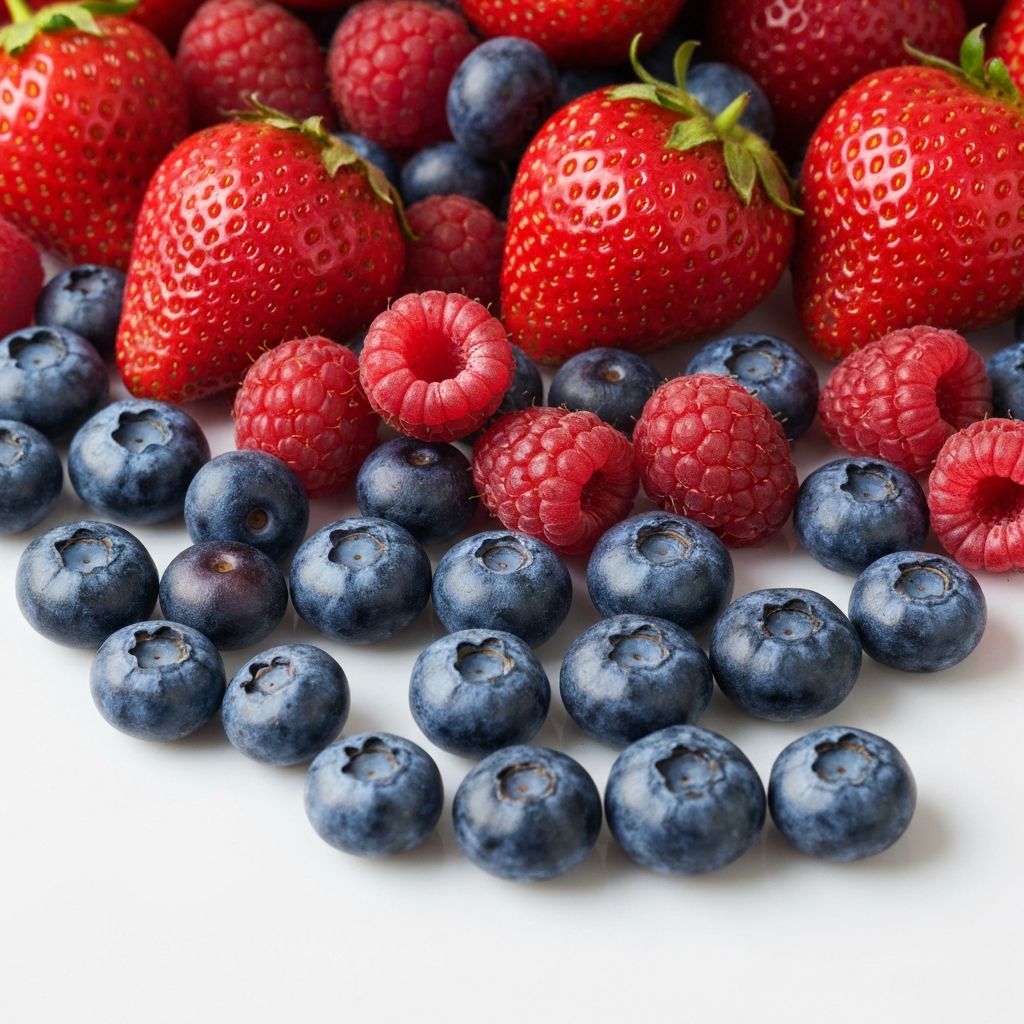 Friss antioxidánsban gazdag bogyós gyümölcsök